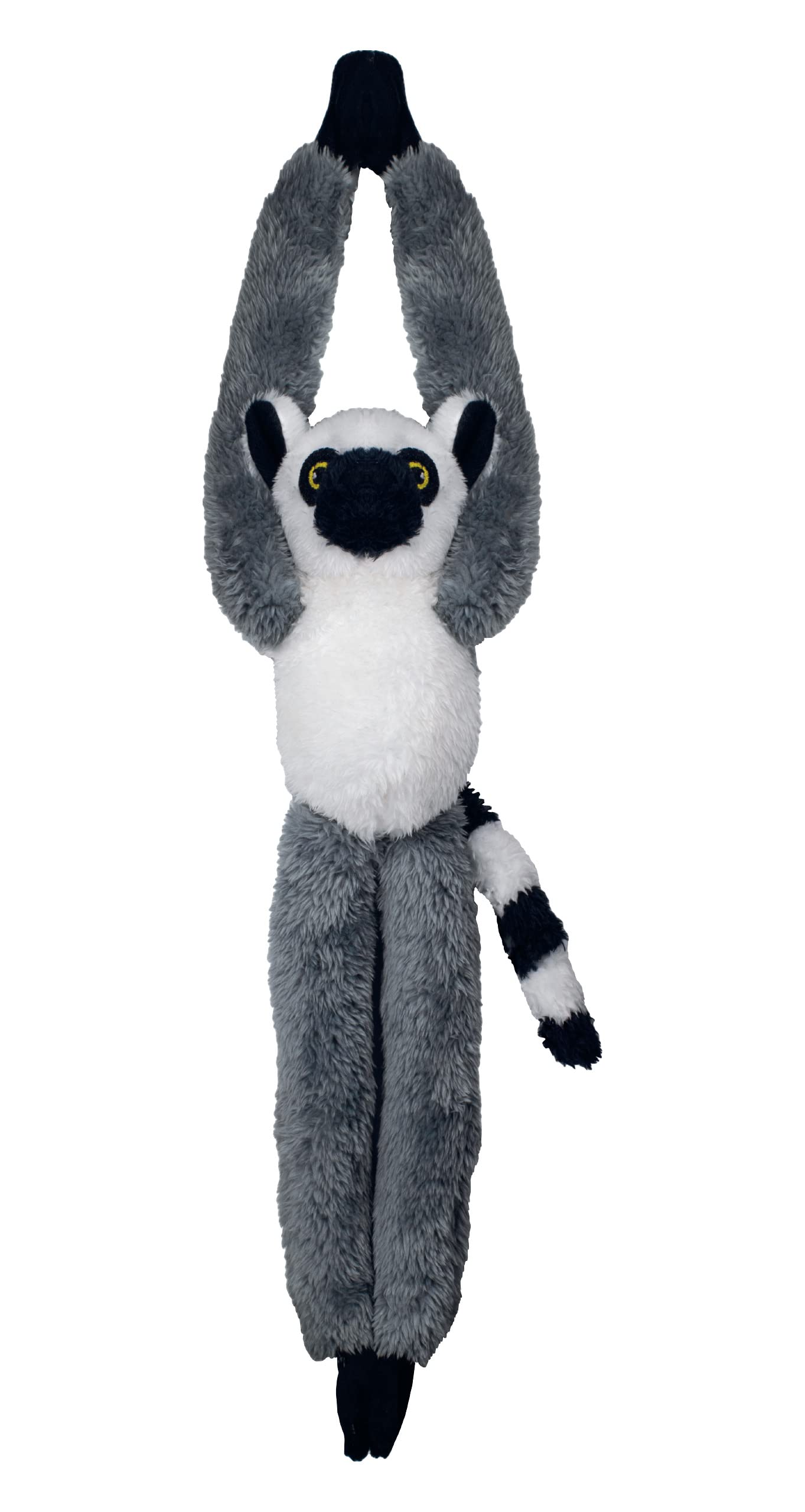 Deluxebase EcoBuddiez Tree Huggers - Ring Tailed Lemur from Small 55cm Hanging Soft Toy Made from Recycled Plastic Bottles. Eco-