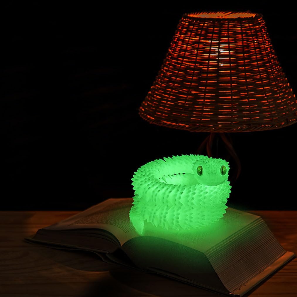 30In 3D Printed Snake Toys Large, Flexible 3D Printed Animal, Fidget Adhd Snake Toys, Perfect Desk Pet For Animal Collectors