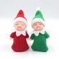 Wuleeuper Sleeping Elf Doll With Pacifier | Christmas Miniature Elf Doll Toys | New Year Holiday Decoration Party Gift (Red)