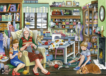 Jumbo Toys, Grannys Sewing Room, For Ages, Multicolor, 1000