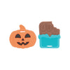 Nuby Silicone Teether 2 Pack - Pumpkin & Chocolate Bar - 3+ Months