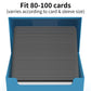 Rayvol 5 Card Deck Box With 2 Dividers/Box - Set Of 5 Card Boxes For Tcg (Blue, Red, Green, Black, White)
