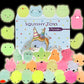 Pokonboy Mochi Squishy Toys Glow In The Dark For Party Favors - 30 Pack Mini Kawaii Cute Animal Squishies Stress Relief Squishy Animals Mochi Cat Squishy With Gift Box