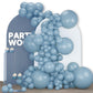 Partywoo Light Grey Blue Balloons, 142 Pcs Boho Blue Balloons Different Sizes Pack Of 18 Inch 12 Inch 10 Inch 5 Inch Pale Blue Balloons For Balloon Garland Balloon Arch As Party Decorations, Blue-F55