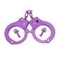 Hualixuan Metal Play Handcuffs, Hand Cuffs Police, Toy Handcuffs For Kids (Purple)