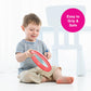 Edushape Classic Flat Drum for Baby with Easy-Grip Mallet - Set of 1 Red Color Baby Drum Toy for Toddlers, 2-Year Old and Up - S