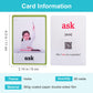 Lilias Verbs Flash Cards, Toddler Learning Toys, Preschool Learning Toys, Homeschool Supplies, Learning Supplies For Kindergarten, 4.3 X 3.14 Inch, 65 Cards In Set