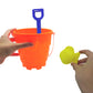 4E'S Novelty 12 Sets Beach Toys - Includes 12 Sand Buckets, 12 Shovels, 24 Sand Molds For Kids - Small 5.75'' Beach Buckets Bulk