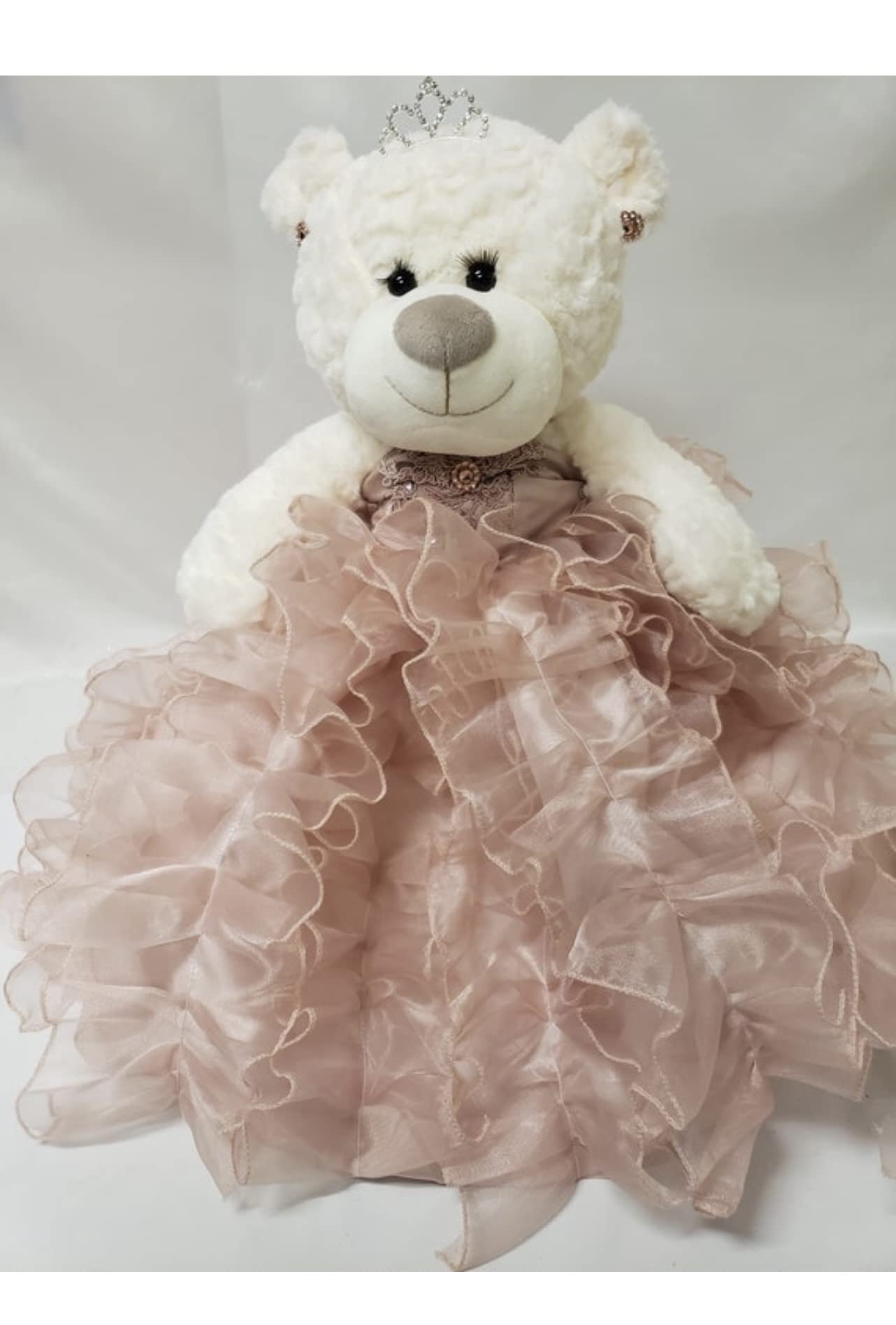 Kinnex Collections Since 1997 20'' Quince Anos Quinceanera Last Doll Teddy Bear With Dress (Centerpiece) ~ Arc16831-32R (Dusty R