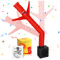 Poen Easter Mini Inflatable Tube Man Gag Funny Gift For Kids Wacky Waving Inflatable Tube Guy With Blower Joke Toy Desktop Quirky White Elephant Gift For Table Birthday Party Decor(Funny)