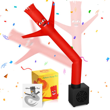Poen Easter Mini Inflatable Tube Man Gag Funny Gift For Kids Wacky Waving Inflatable Tube Guy With Blower Joke Toy Desktop Quirky White Elephant Gift For Table Birthday Party Decor(Funny)
