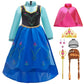 Itvti Girls Princess Dress Toddler Kids Costume Birthday Party Halloween Fancy Dress Up For Cosplay, 3-4 Years(Tag 110)