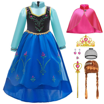 Itvti Girls Princess Dress Toddler Kids Costume Birthday Party Halloween Fancy Dress Up For Cosplay, 3-4 Years(Tag 110)