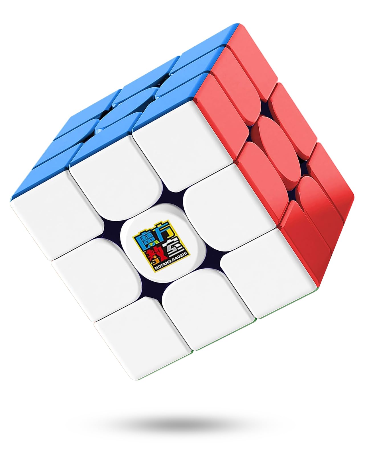 Cfmour Magnetic Speed Cube 3X3 - Moyu Rs3M Stickerless Cube, 48 Magnets - Super Fast Problem-Solving Brain Teaser Puzzle Toy For