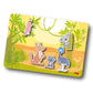 HABA Magnetic Game Box World of Animals in Their Habitats - 62 Magnetic Pieces in Cardboard Carrying Case with 4 Background Scen