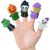 5Pcs Halloween Finger Puppets for Kids, Halloween Baby Toys for Toddlers, Rubber Finger Puppets for Babies, Finger Family Puppet
