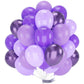 PartyWoo Purple Balloons, 70 Pcs 12 Inch Pastel Purple Balloons, Lilac Balloons, Violet Balloons, Purple Metallic Balloons for P
