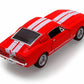 Kinsmart 1967 Ford Shelby Mustang Gt500 Red 1:38 Scale 5 Inch Die Cast Model Toy Race Car W/Pullback Action