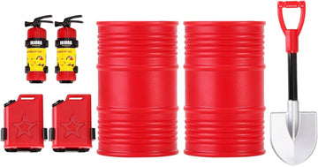 INJORA RC 1/24 Crawler Car Decoration Fire Extinguisher/Fuel Tank/Shovel/Oil Drum for 1/18 TRX4M Axial AX24 SCX24 C10 JLU Gladia