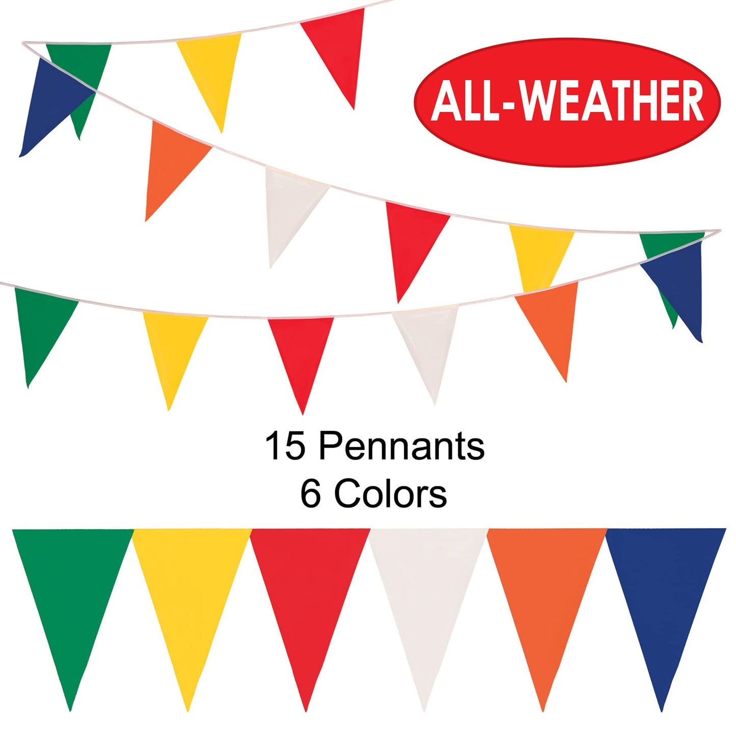 Outdoor Pennant Banner Multicolor