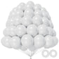 Kawkalsh 200Pcs 5 Inch White Balloons, Small Mini Latex Balloons For Party Birthday Baby Shower Anniversary Festival Arch Garlan