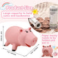 Phocas Hamm Piggy Bank Unbreakable Cute Pink Pig Money Bank Plastic Saving Coin Bank For Kids Christmas Birthday Gift