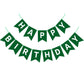 Waenerec Dark Green Happy Birthday Banner Sign Birthday Bunting Banner Garland For Kids Girl Woman Birthday Tea Party Decorations Bunting Flag Birthday Party Supplies