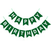 Waenerec Dark Green Happy Birthday Banner Sign Birthday Bunting Banner Garland For Kids Girl Woman Birthday Tea Party Decorations Bunting Flag Birthday Party Supplies