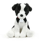 Plushland Realistic Stuffed Dog Stuffed Animals Plush Toys Collar  enhanced Pawpal Stuffed Plush Puppy Cats and Dogs Toy for Boys and Girls 8 Inches (Border Collie with Collar)