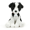 Plushland Realistic Stuffed Dog Stuffed Animals Plush Toys Collar  enhanced Pawpal Stuffed Plush Puppy Cats and Dogs Toy for Boys and Girls 8 Inches (Border Collie with Collar)