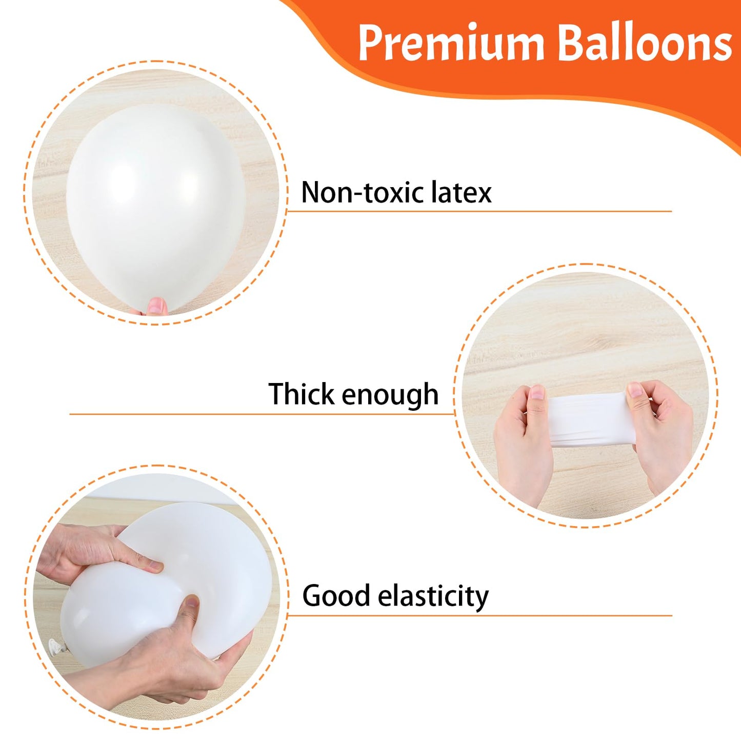 Orange Black Balloons Orange White Sliver Balloons Graduation Decorations 60Pcs 12Inch Metallic Silver Confetti Latex Balloon Fo
