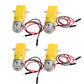 Stemedu 4PCS DC TT Motor Gearbox Motor - 3-6V Dual Shaft Geared Electric Motors for Ar-duino Smart Car Chassis - 200RPM Ratio 1: