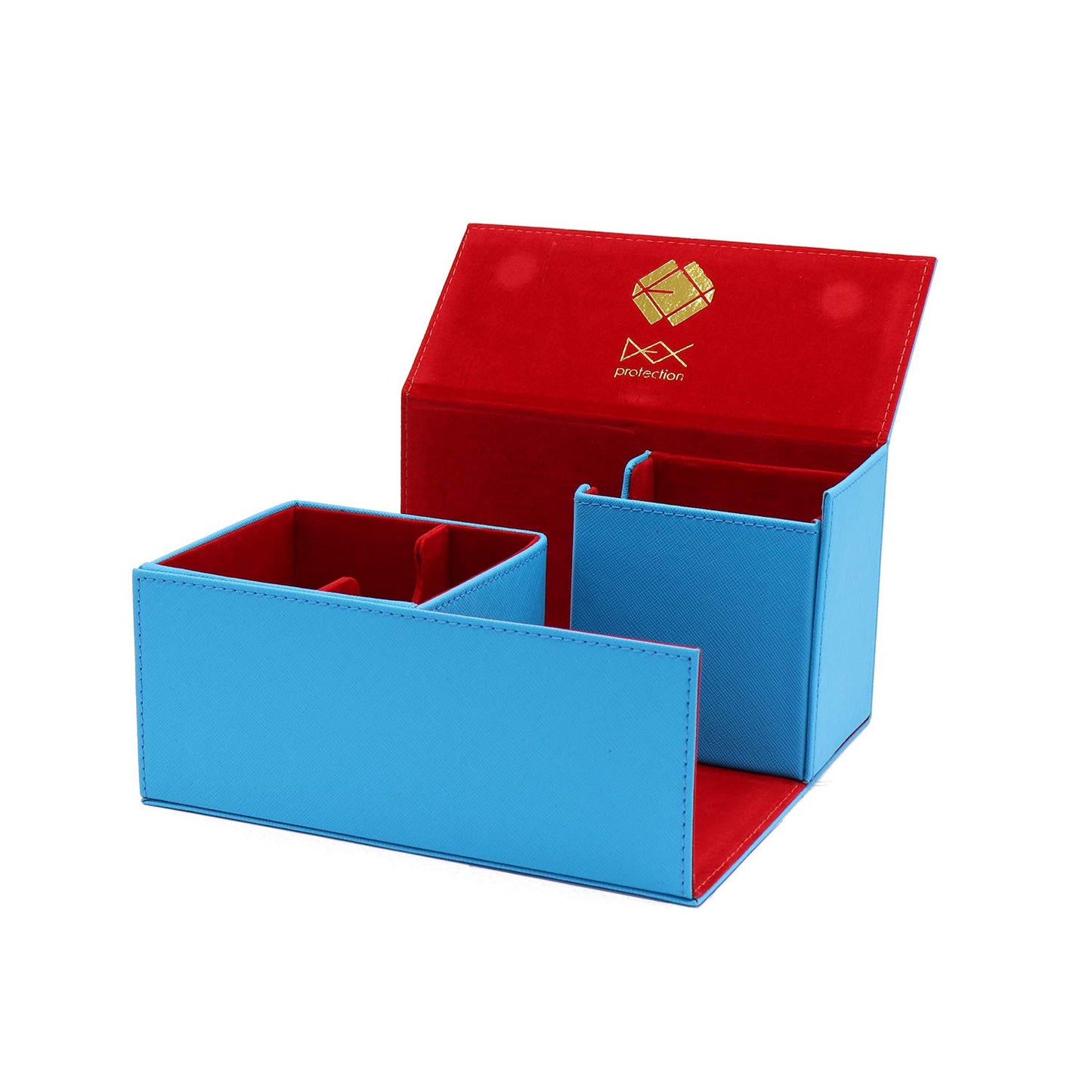 Dex Protection Creation Line Large Deck Box | 175+ Card Storage Capacity | Additional Storage Compartment For Gaming Accessories | Magnetic Closure | Sleek Matte Finish With Velvet Interior