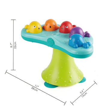 Hape Music Fountain Bath Toy| Whale Bathtub 2 Play Modes Toy With Music| Bathroom Shower Toy For Toddlers