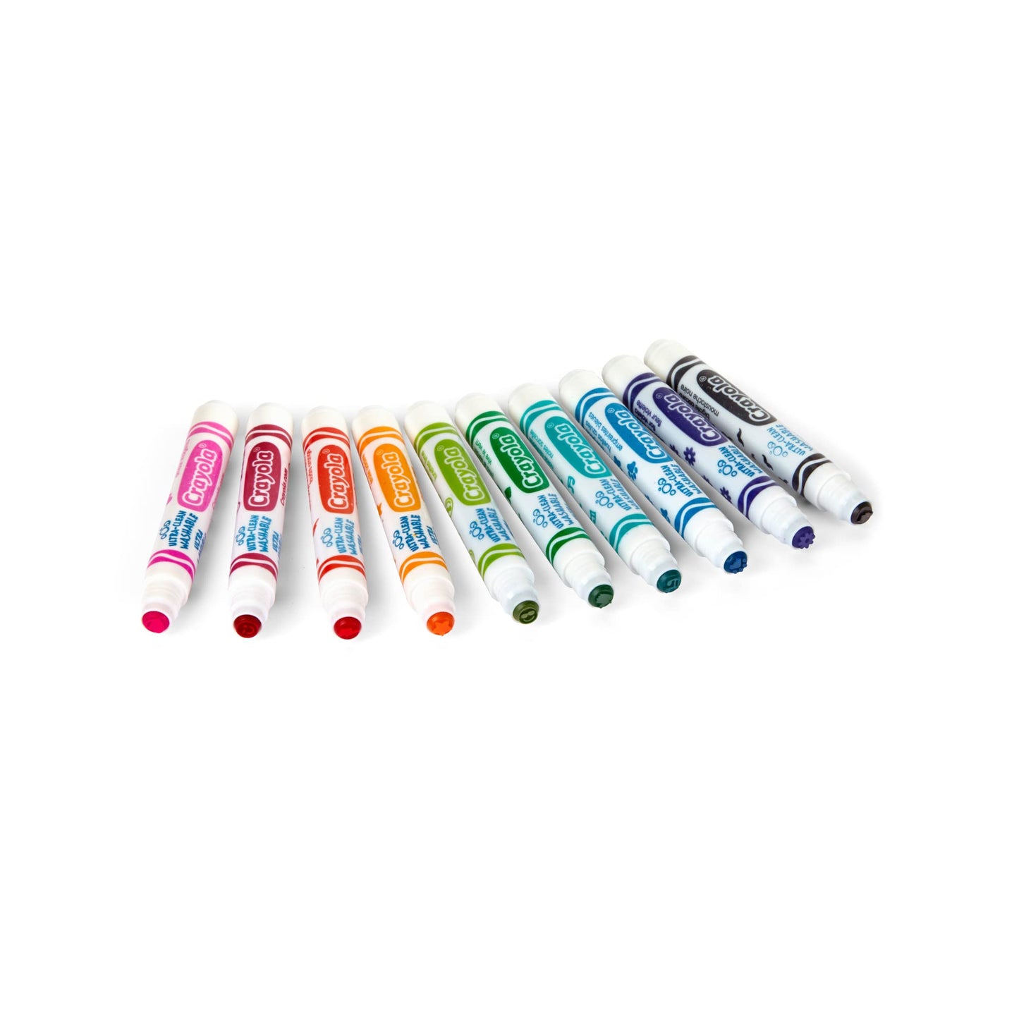 Crayola Ultra-Clean Washable Stampers Markers, 10 Pack, Multicolor, Model 56-8169
