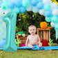 Toniful 40 Inch Large Teal Blue Number 13 Balloons Giant Digital 13 Or 31 Helium Balloons, Foil Mylar Big Number Balloons For 13