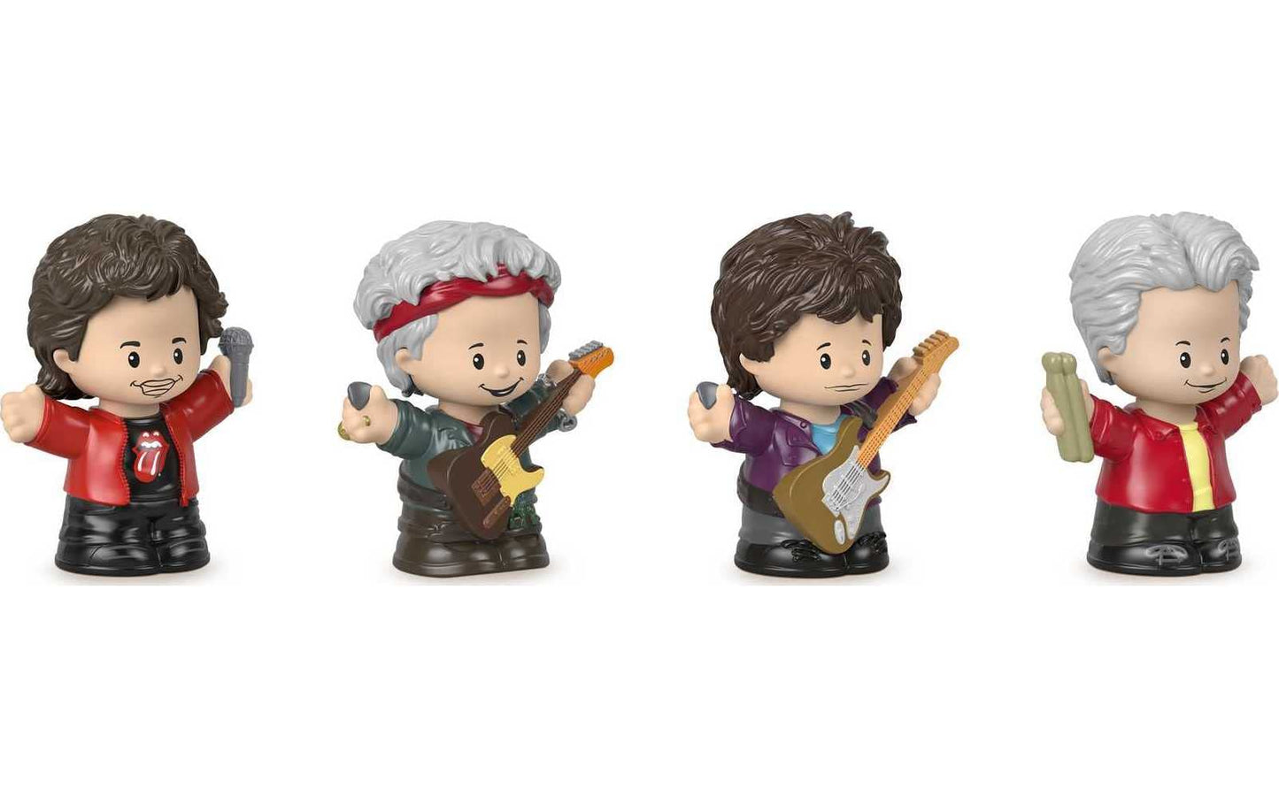 Little People Collector Rolling Stones Special Edition Figure Set in Display Gift Package for Adults & Fans, 4 Figurines