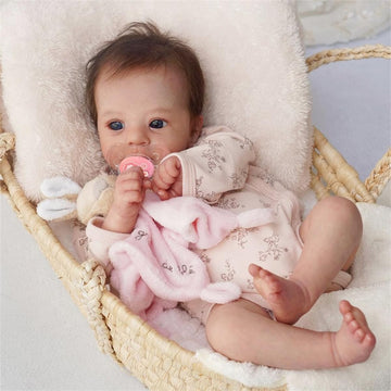 Gycv Lifelike Reborn Baby Dolls Girl - 18 Inch Realistic Newborn Vinyl Baby, Reborn Baby Doll Soft Body, Real Baby Dolls That Lo