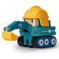 Robocar Poli, Poke DIE-CAST Metal Toy Cars, Excavator Construction Vehicle Toys (Non-Transforming Diecast Figure Vehicles), Kids