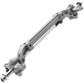 Vgoohobby Metal Front Axle Steering Link Rod Pole Wheel Axle Compatible with Tamiya 1/14 RC Tractor Truck (Silver)