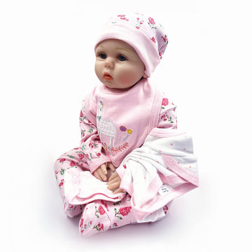 Reborn Baby Doll Clothes 22 Inch Flowers & Deer 5Pcs Set For 20-23 Inches Reborn Baby Girl Newborn Alive Doll Clothes