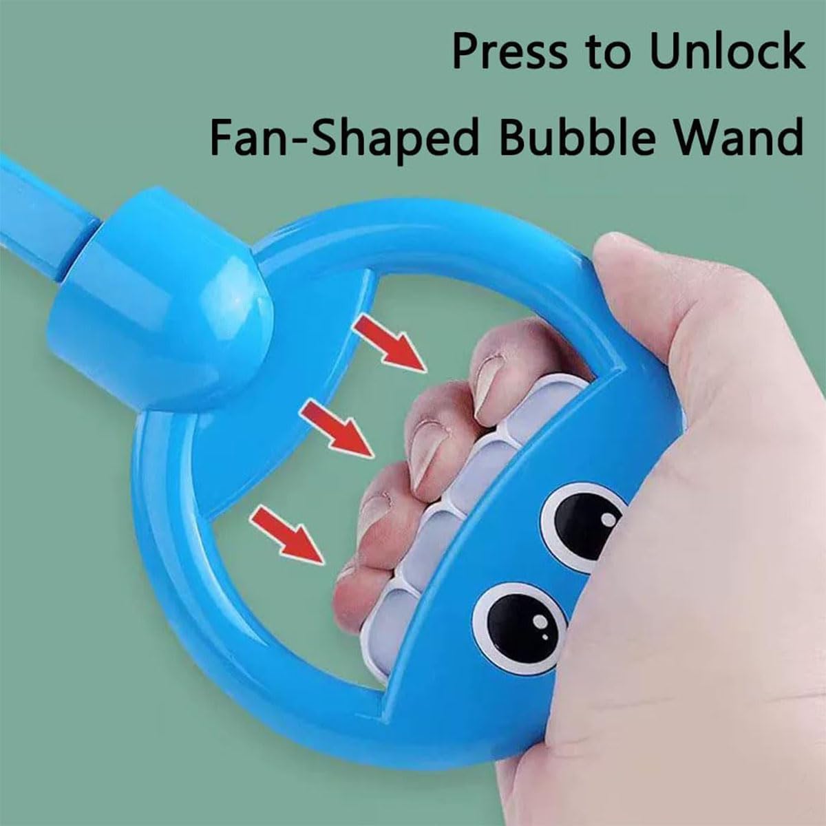 32 Hole Smiley Face Bubble Wand With Five Claws, 32-Hole Smiley Face Bubble Wand, Bubble Blowing Machine Toy