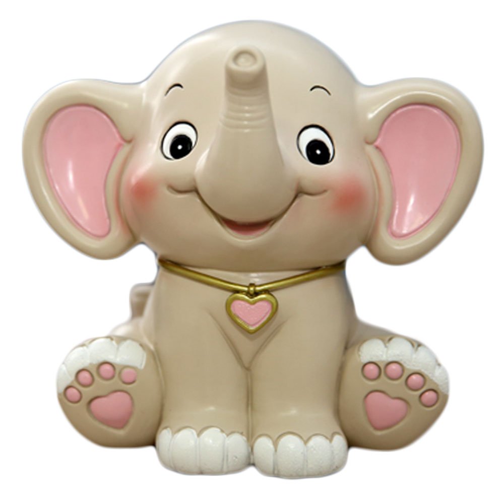 Cartoon Elephant Piggy Bank Coin Bank Money Saving Bank Money Box-Pink