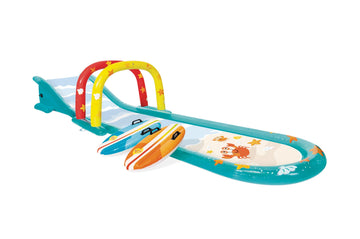 Intex Inflatable Surfing Fun Slide: Includes Two Inflatable Surf Riders – Built-In Water Sprayer – 221' X 54' X 39' – Ages 6+
