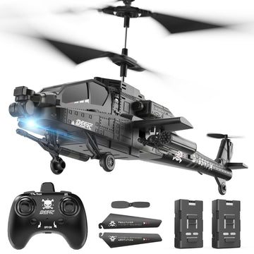 Deerc Rc Helicopter, Rc Plane For Kids And Adults, 2.4Ghz Remote Control Helicopter, 26 Mins Flight Time, Led Lights & Altitude 