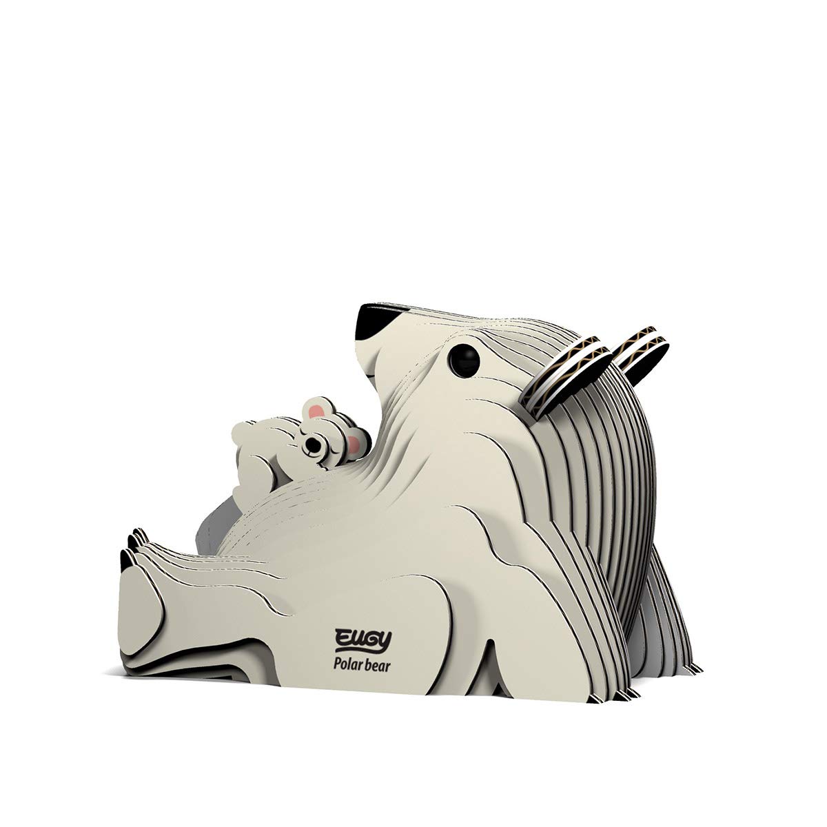 Eugy Polar Bear 3D Puzzle, 30 Piece Eco-Friendly Educational Toy Puzzles For Boys, Girls & Kids Ages 6+