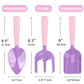 3 Pcs Kids Gardening Set Trowel Rake Shovel Children'S Garden Tools Pink Purple Kids Garden Tools Gardening Gifts For Kids Girls