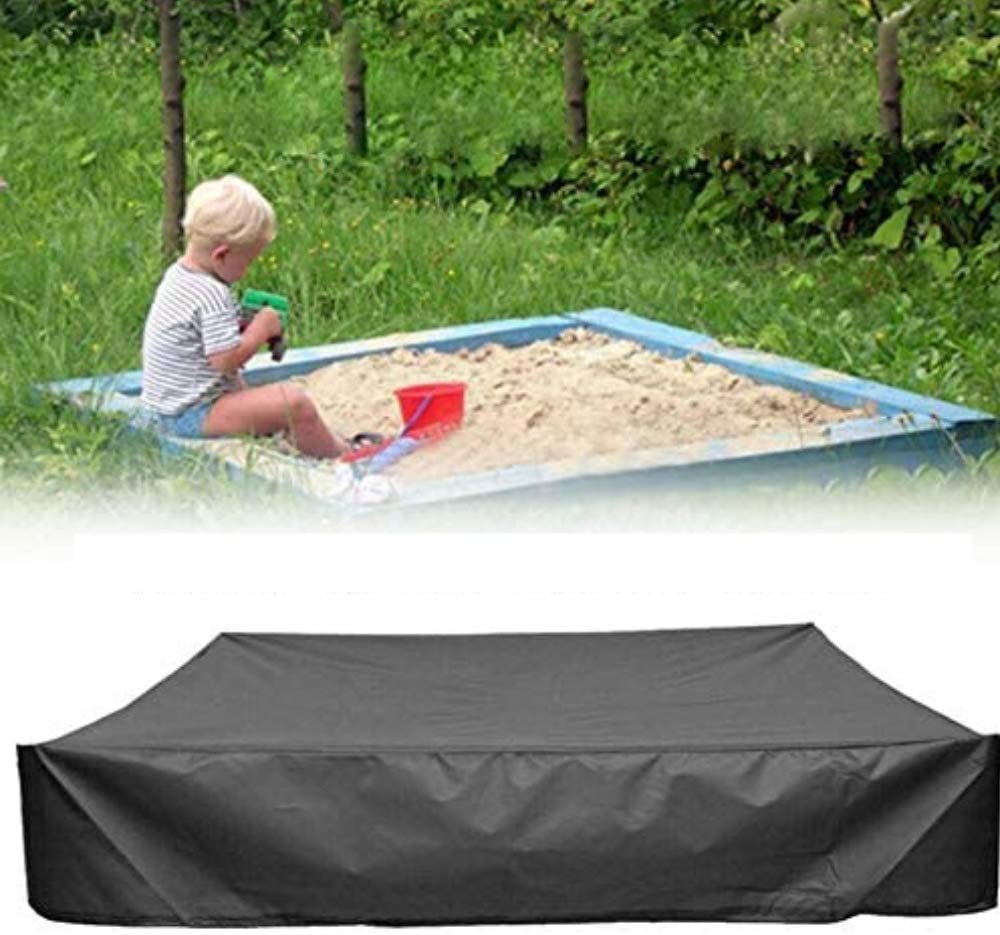M Maius Sandbox Cover, Square Protective Cover For Sand And Toys Away From Dust And Rain, Sandbox Canopy With Drawstring, Sandpi