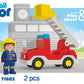 Playmobil Junior Fire Truck Ladder Unit - Multicolor Plastic Model 71683
