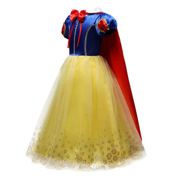 Chektin Yellow Princess Dresses For Girls Costumes Cape For Toddlers Accessories Party Birthday (Yellow #2, 3T/90)